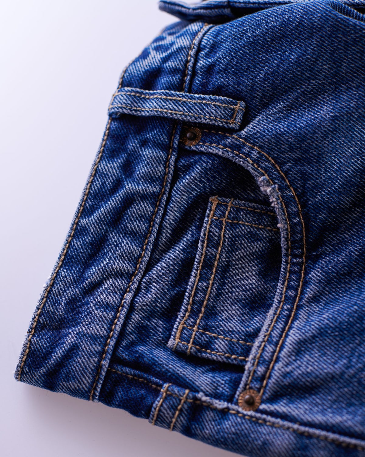 Woman wearing high-waisted jeans